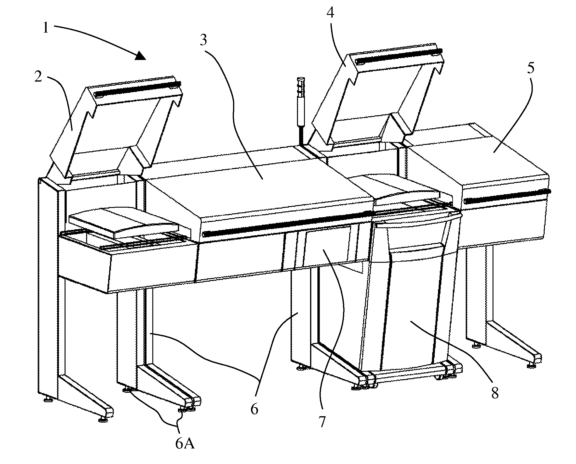 Soldering machine comprising a soldering module and at least one soldering station that is mobile and exchangeable insertable into the soldering module