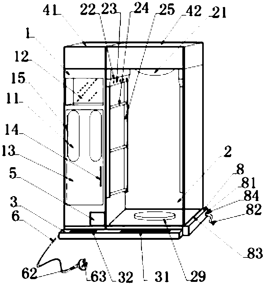 Sterilization device used for hygienic epidemic prevention workers