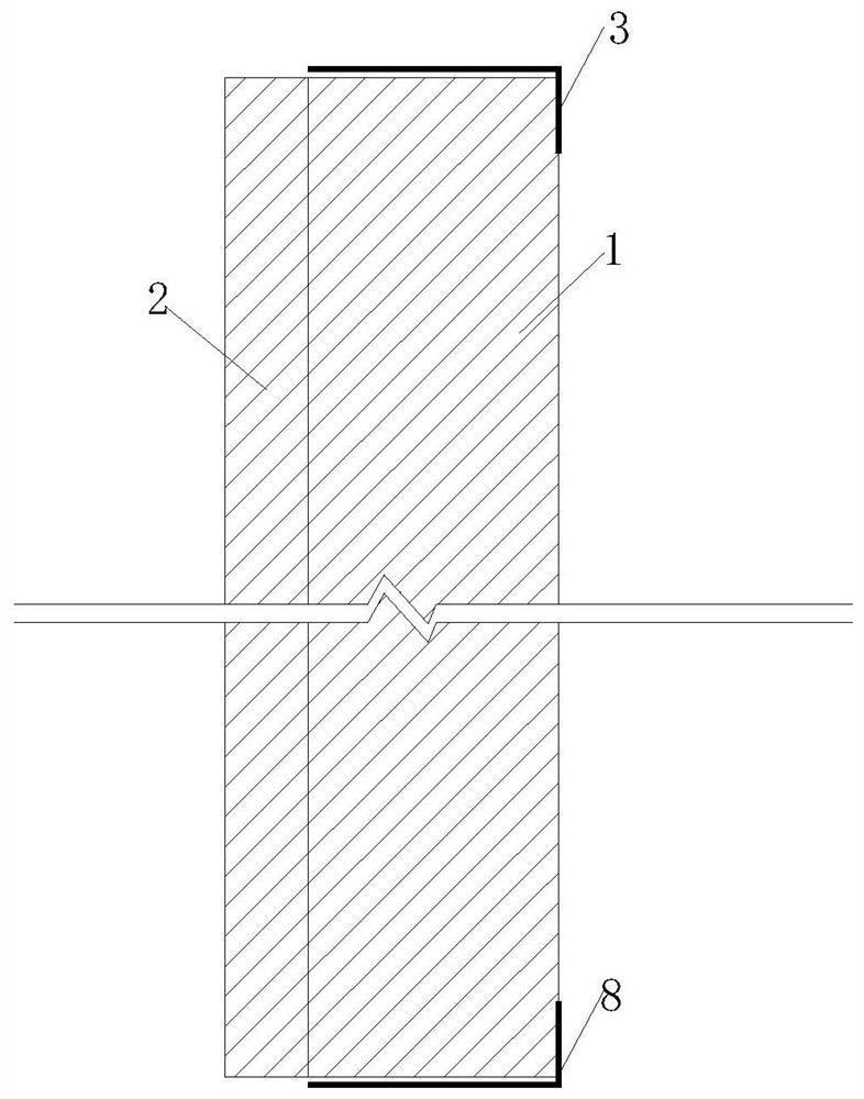 A construction method of aac thermal insulation laminated wall panel structure for exterior wall of frame structure