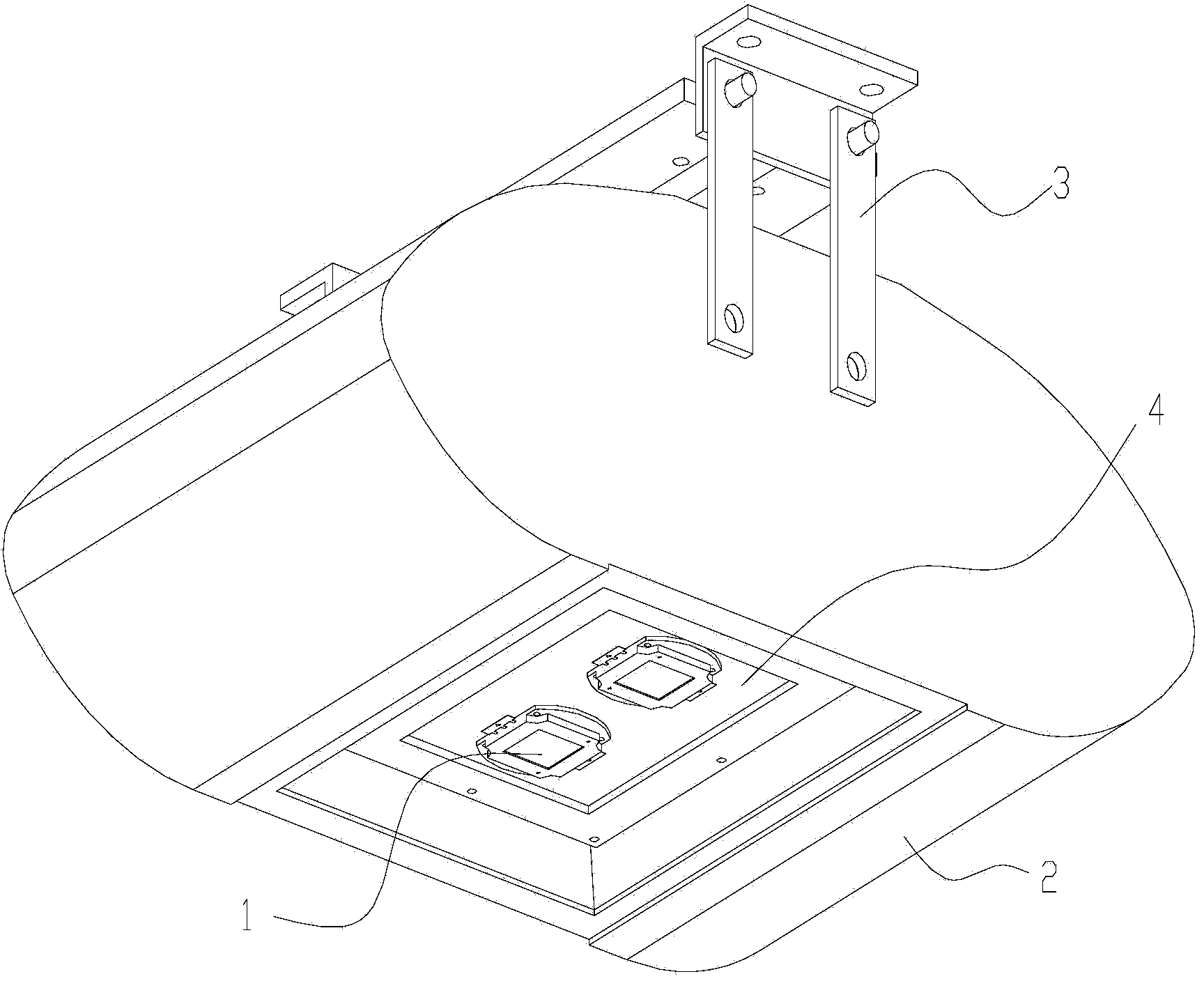 Light-emitting diode (LED) lamp radiating system