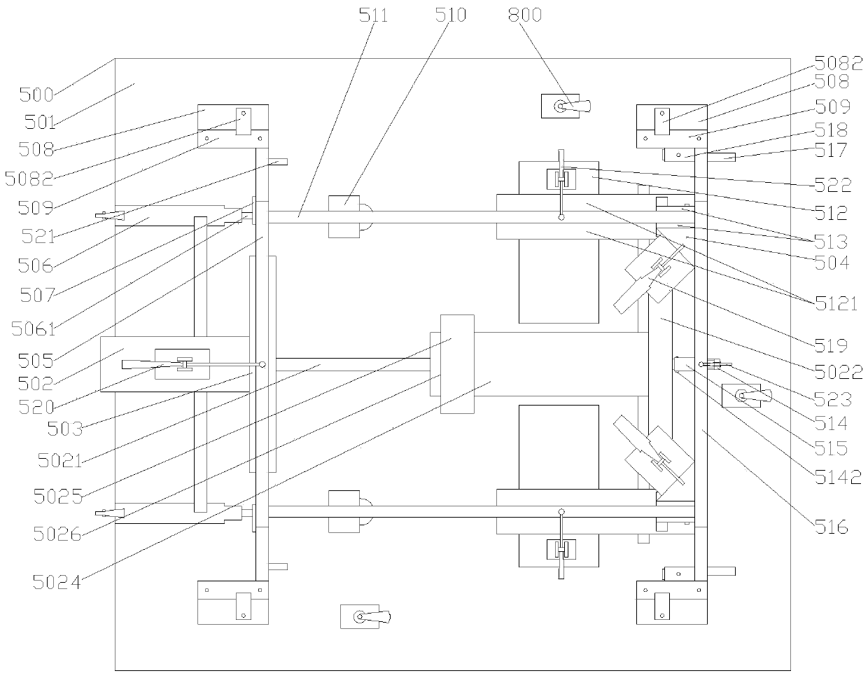 Seat frame welding mechanism used for seat iron stand and welding equipment