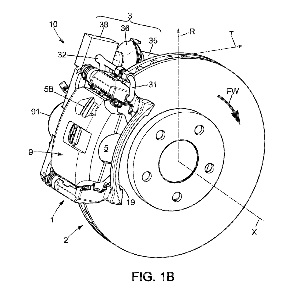 Particle Trapping Brake Assembly With Deflector