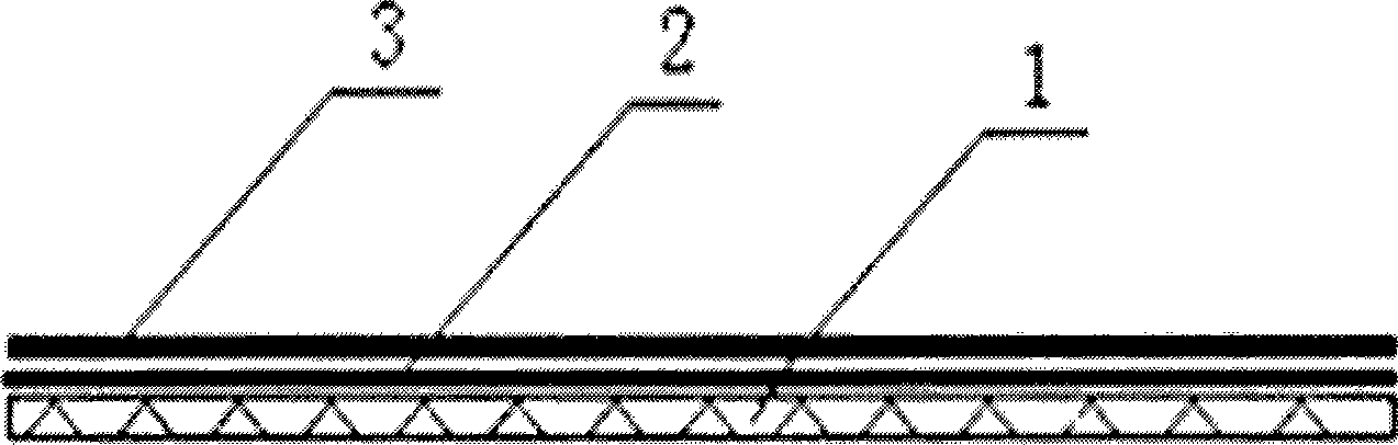 Viscosity-increasing precoating film of biaxial tension