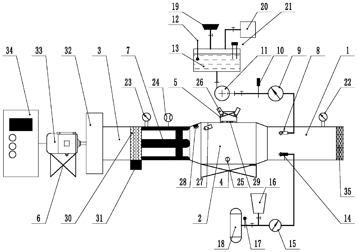 Marine gas turbine inlet icing process observation test bed