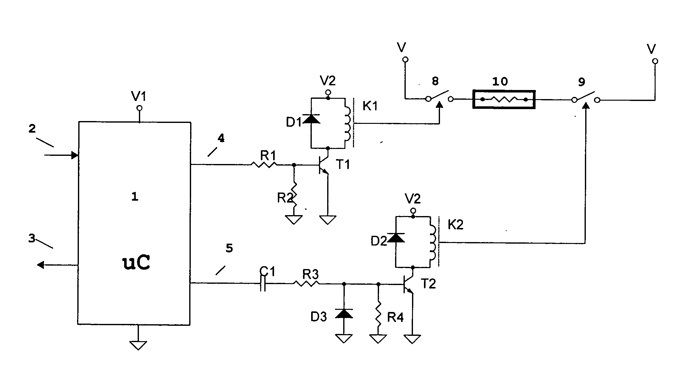 Failsafe control circuit for electrical appliances