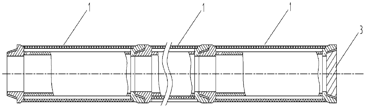 Combined high-strength fatigue-resistant metal composite filtering core