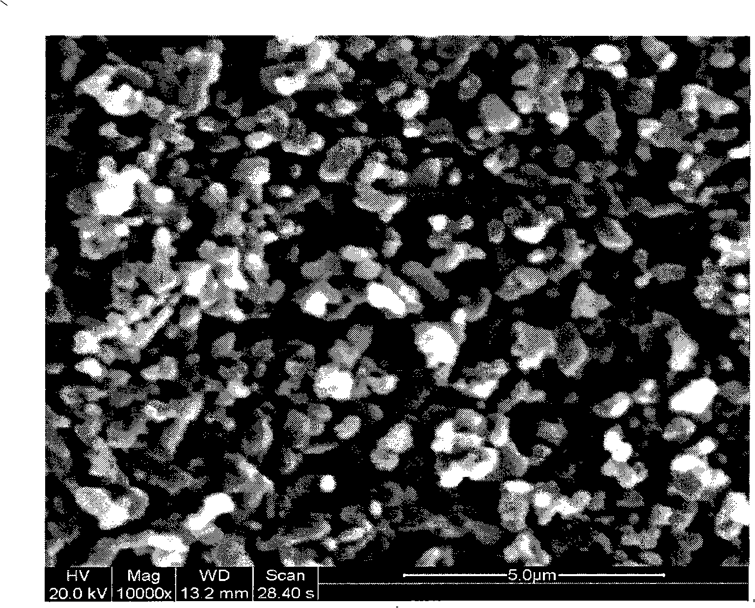 Method for preparing small aperture ceramic film