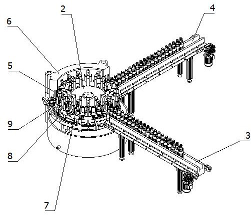 Device for cleaning bottled beverage after filling