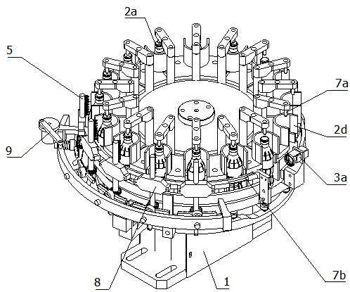 Device for cleaning bottled beverage after filling