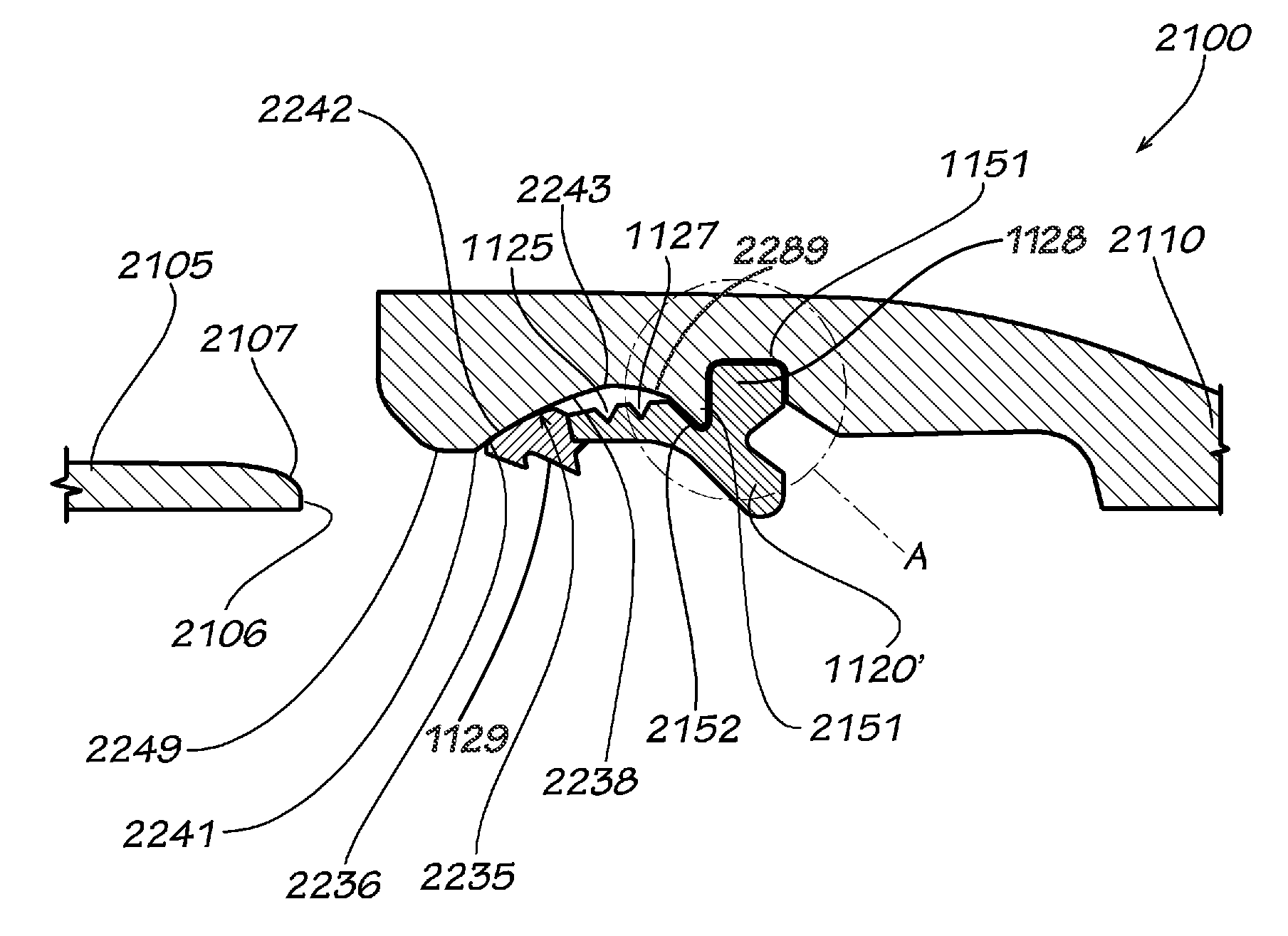 Gasket for parabolic ramp self restraining bell joint