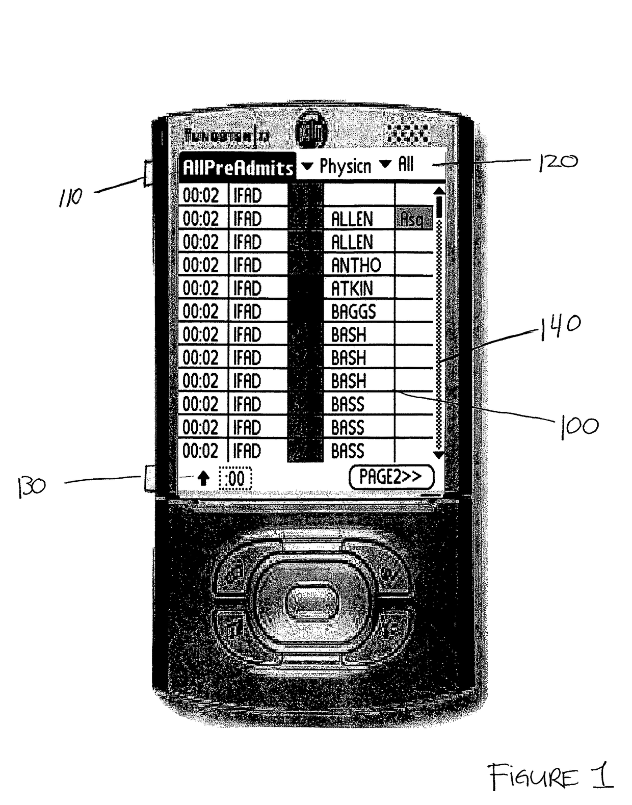 Apparatus and method for the mobile visual display and modification of bed management information and patient placement information