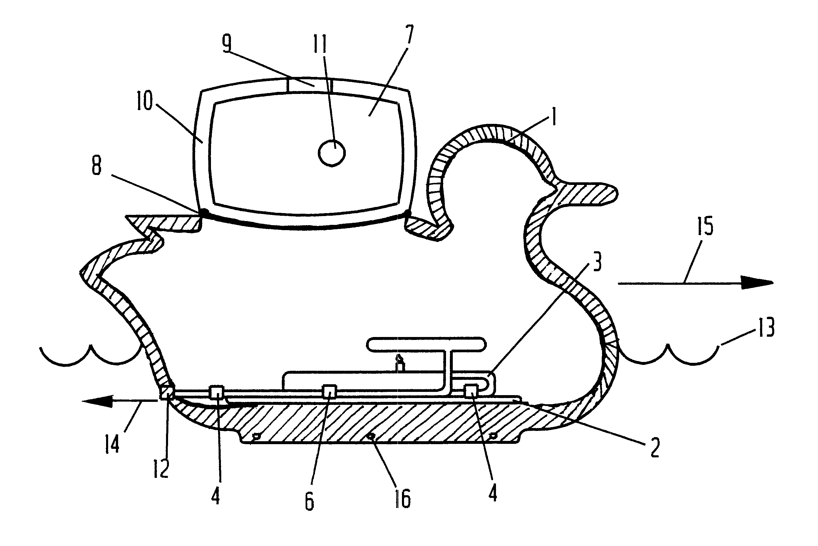 Steam jet propelled waterfowl decoy