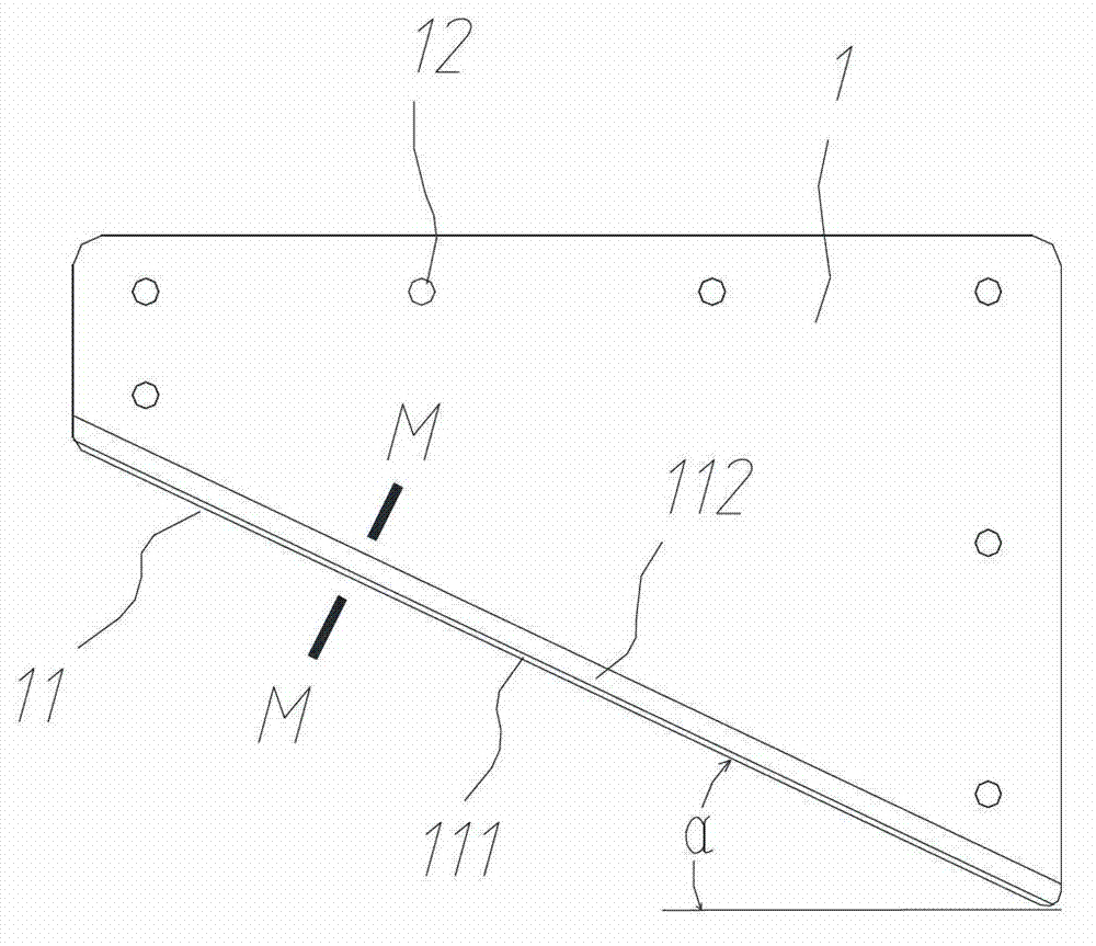 Cutting knife used for thermal cutting of plastic material