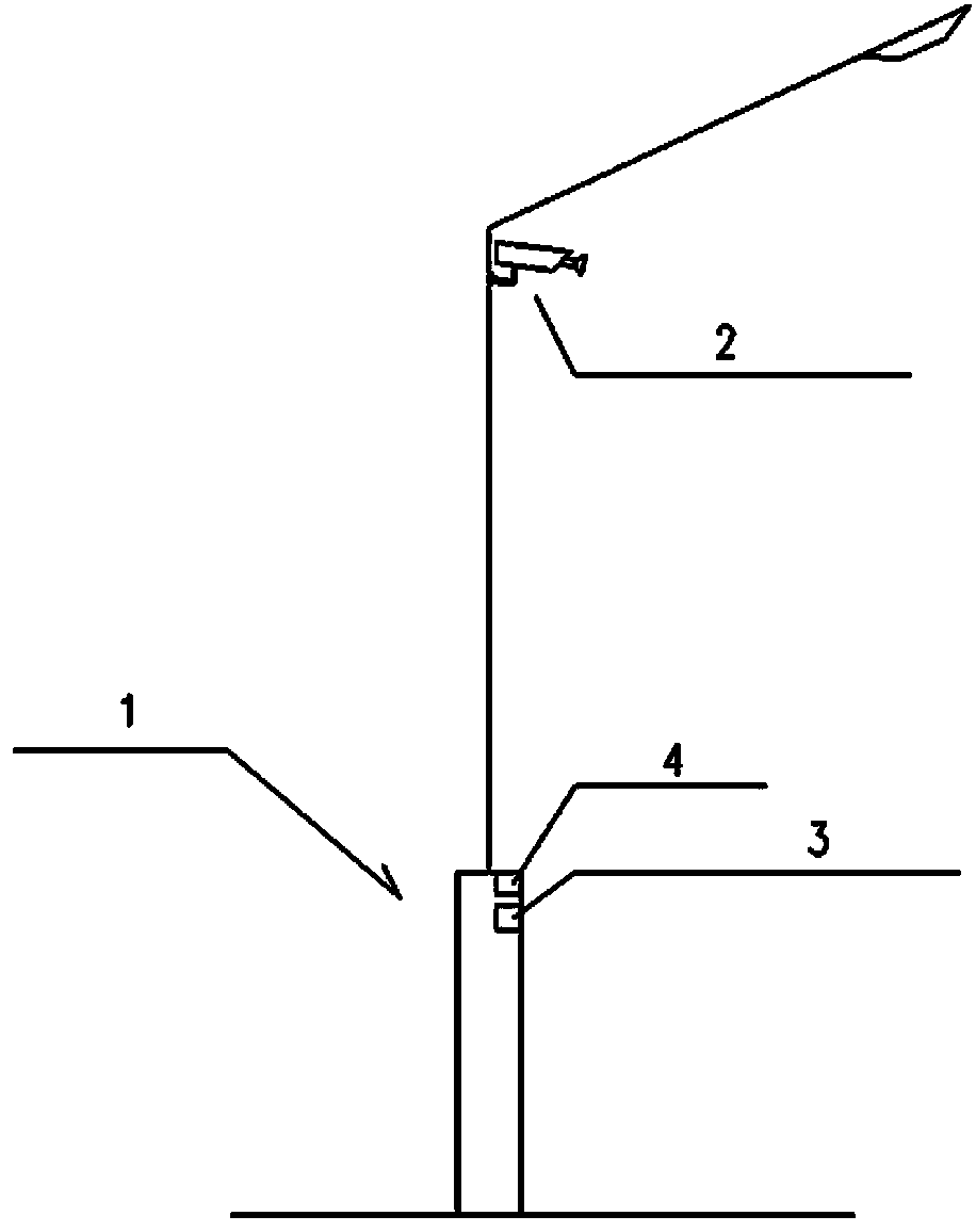 Method for monitoring temperature change of surrounding space by road lamp