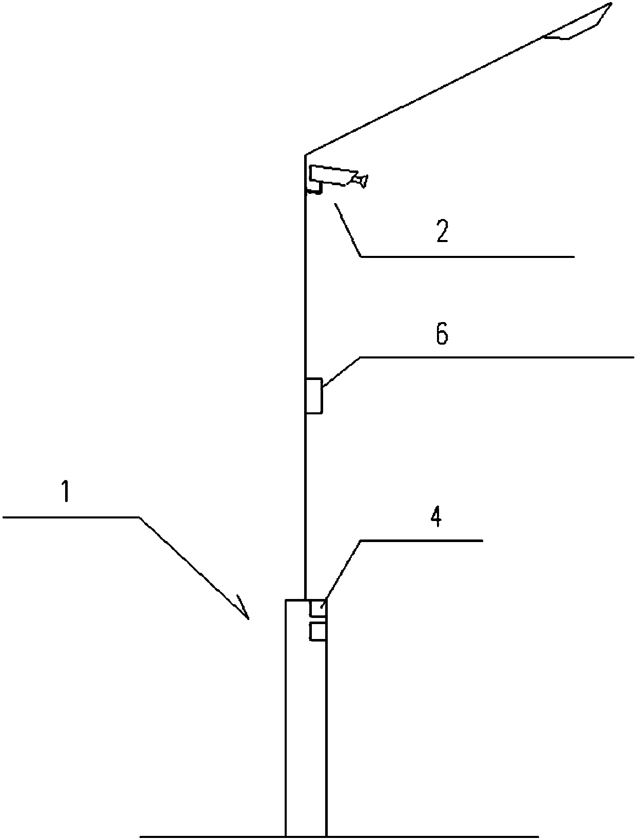 Method for monitoring temperature change of surrounding space by road lamp