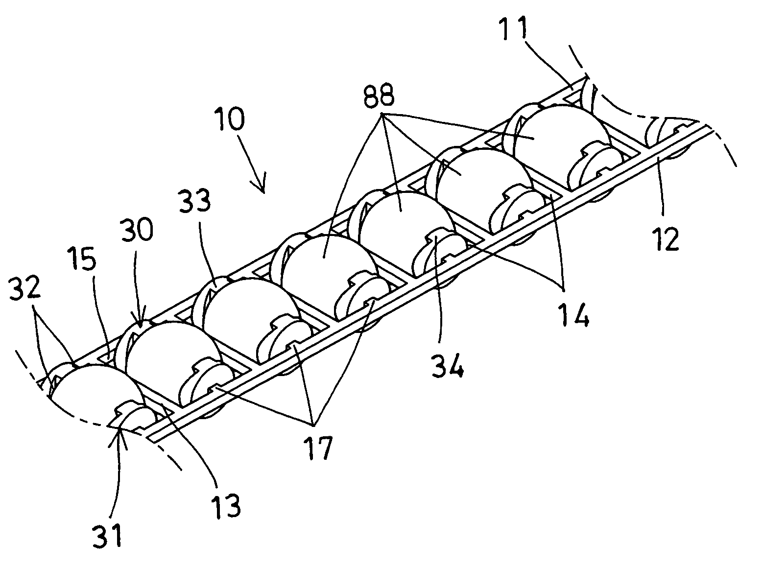 Roller holder for motion guide device