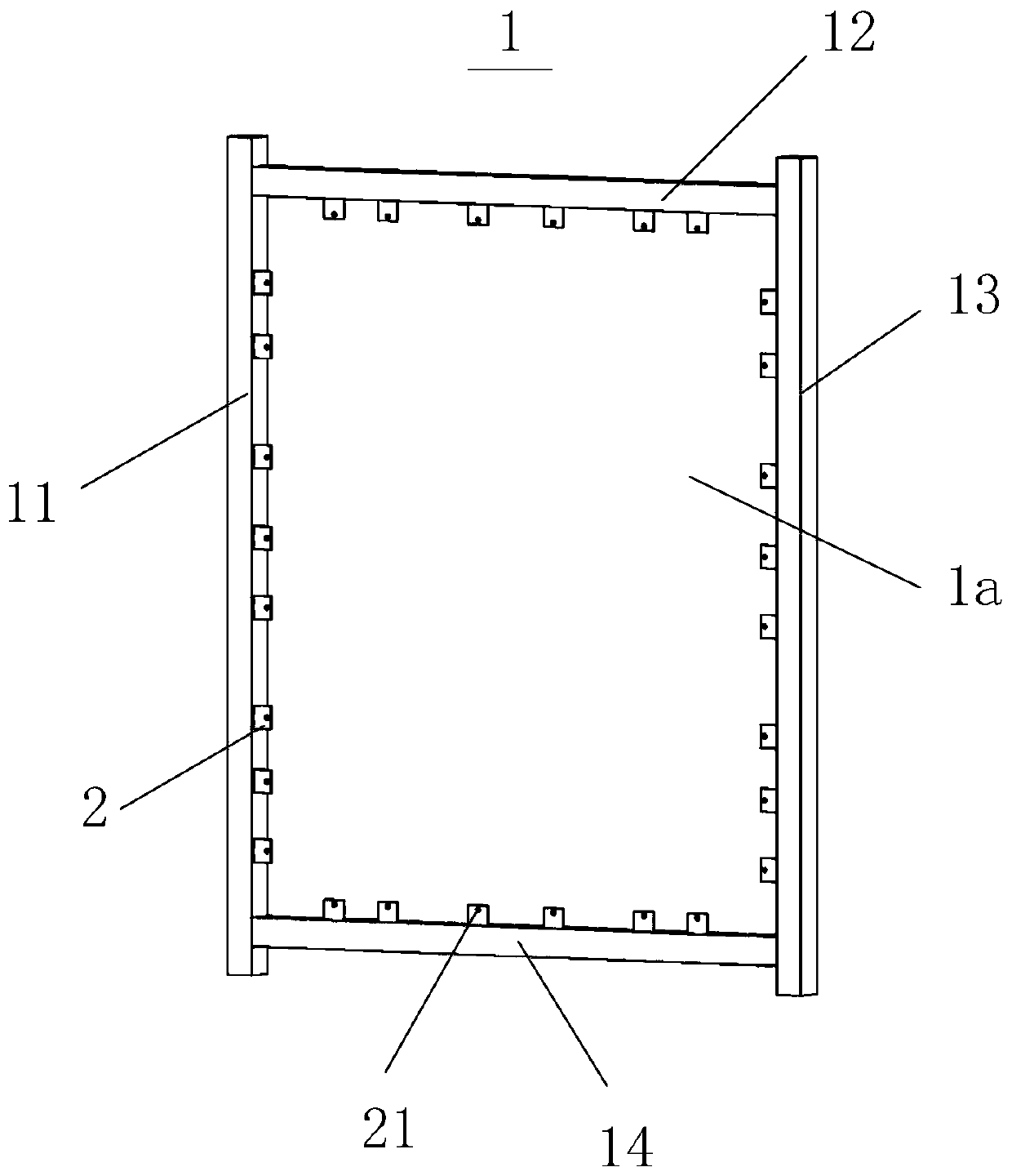 A kind of installation structure of building prefabricated wall