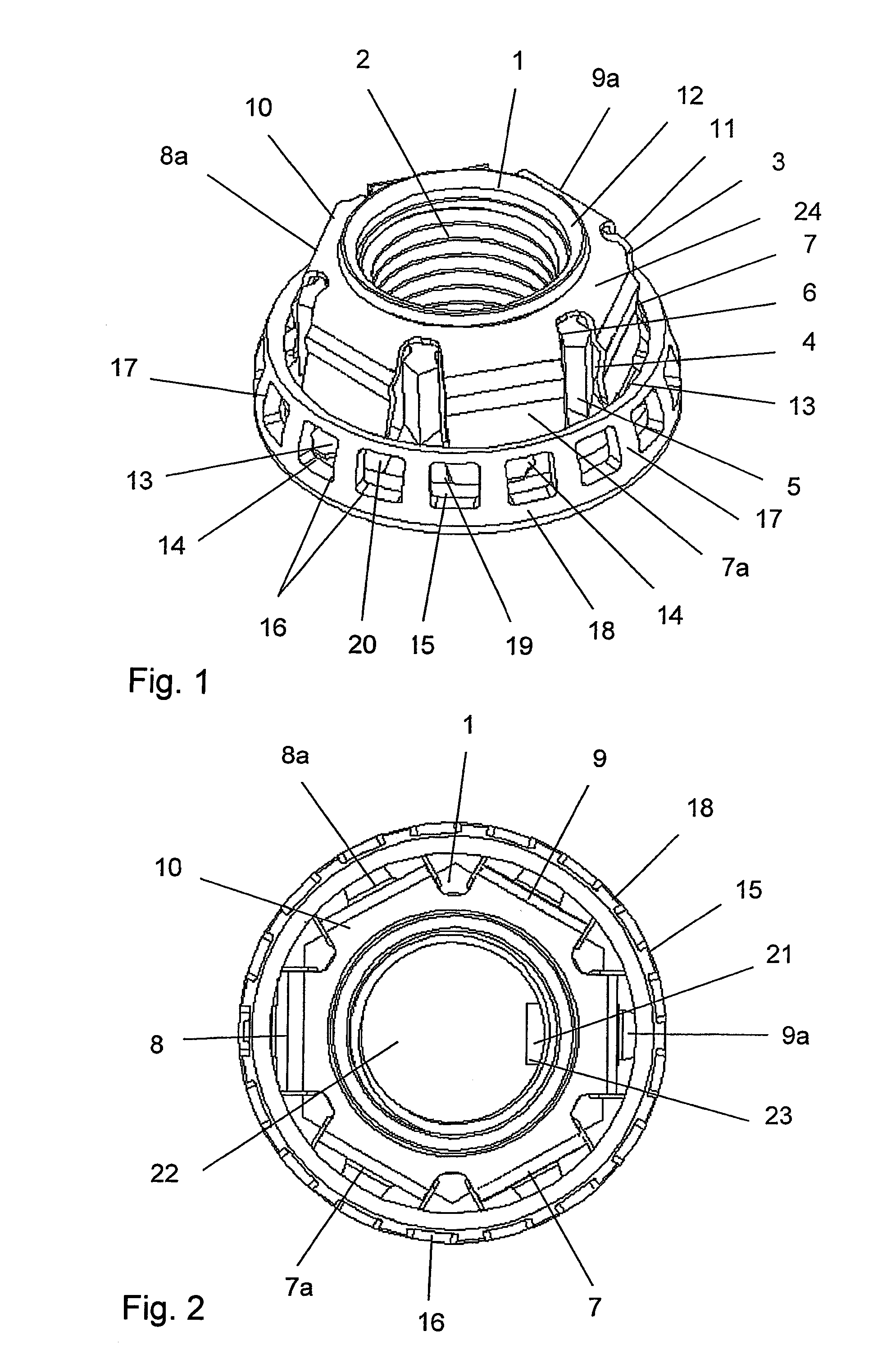 Self-locking screw connection