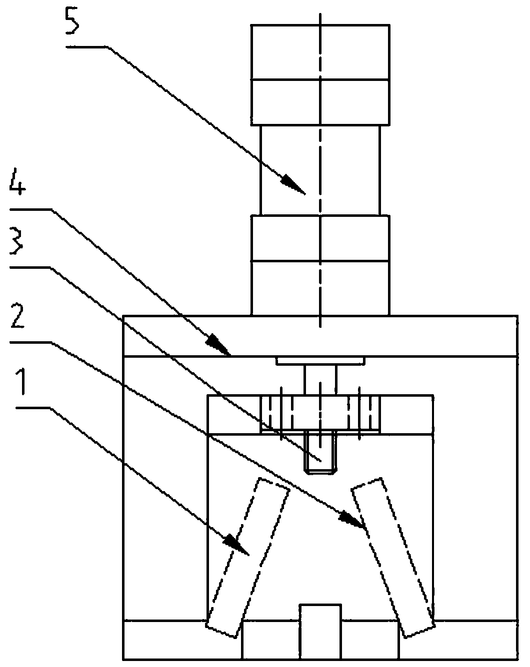 Device for V-belt sample slicing