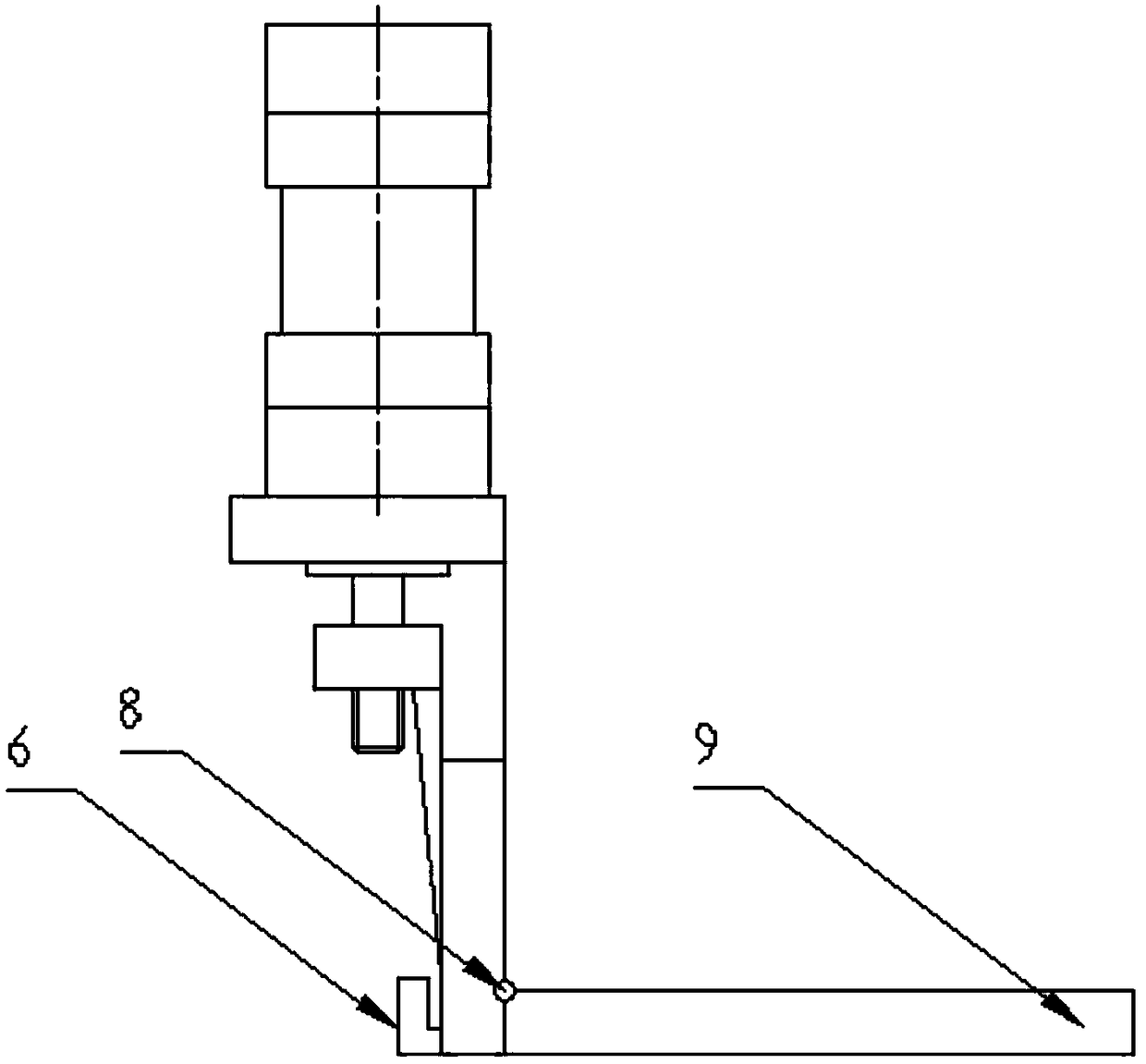 Device for V-belt sample slicing