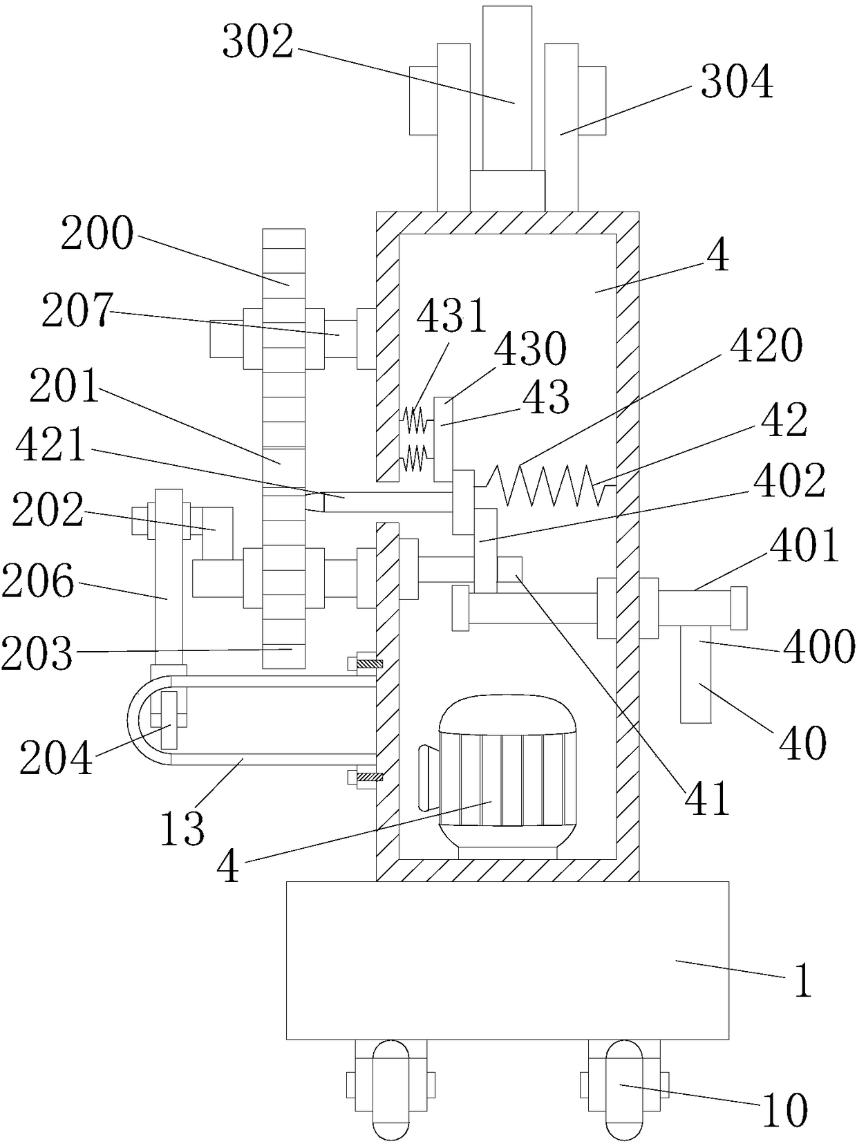 Lifting device for installation and laying of petroleum pipeline