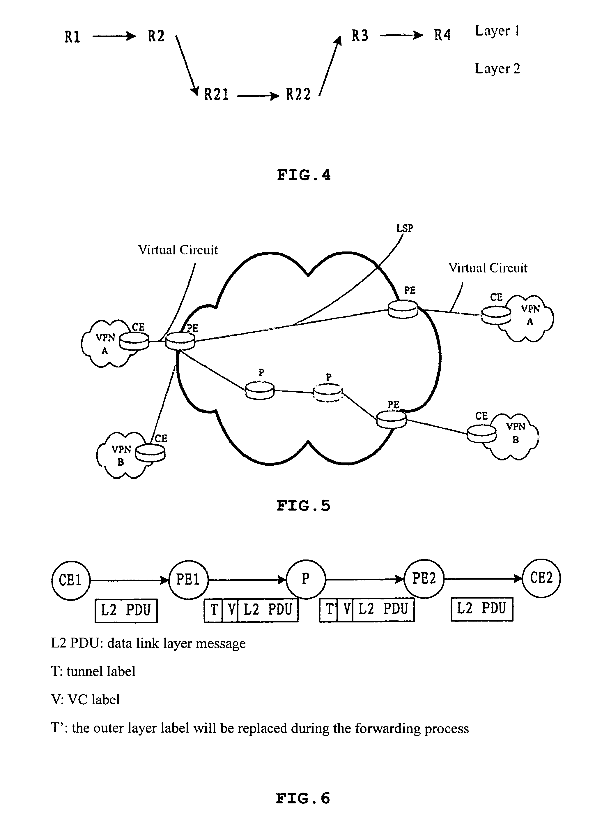 Method for implementing a virtual leased line