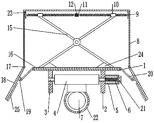 Hidden in-vehicle illuminating lamp for new energy vehicle