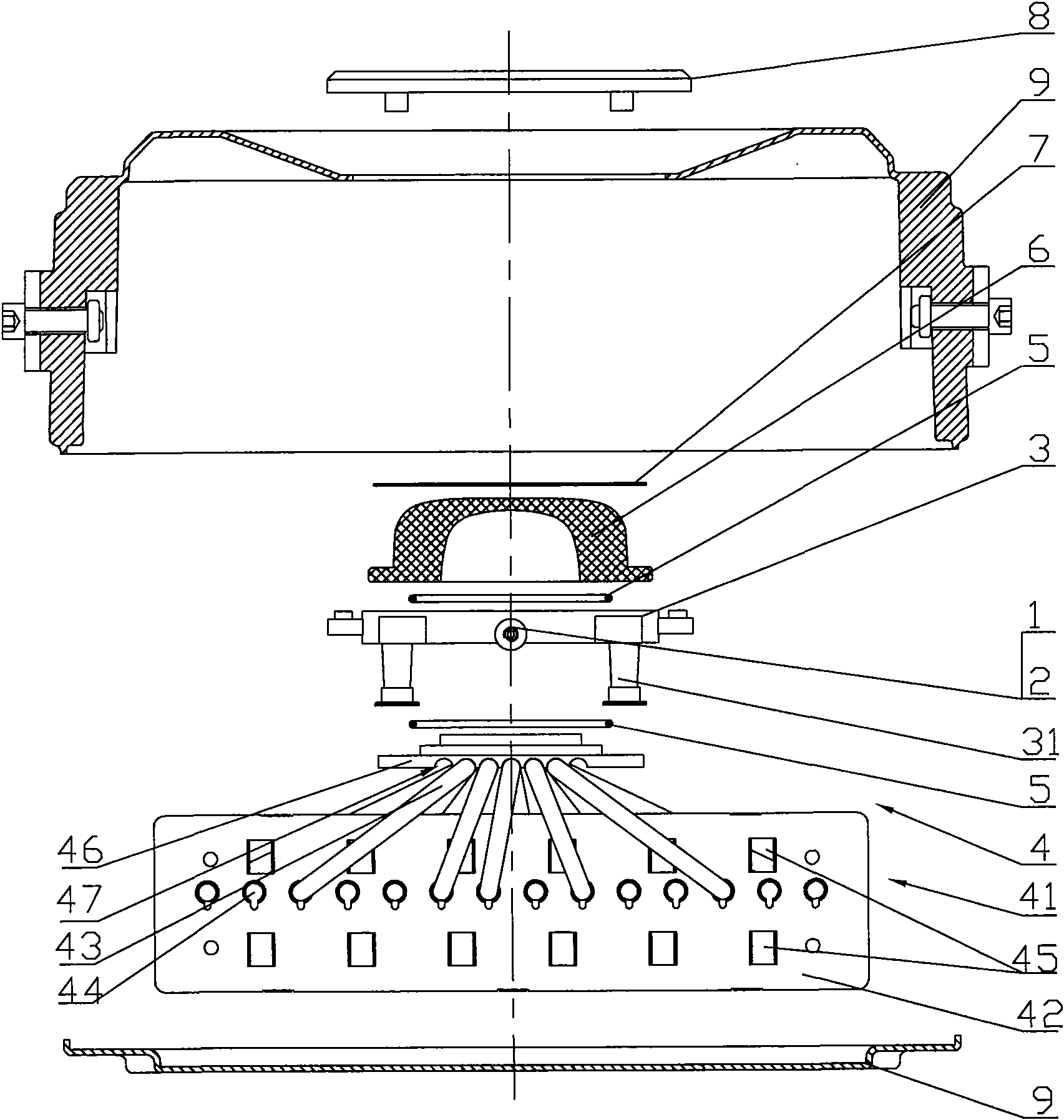 High-power LED lamp based on heat pipe for thermal conductivity