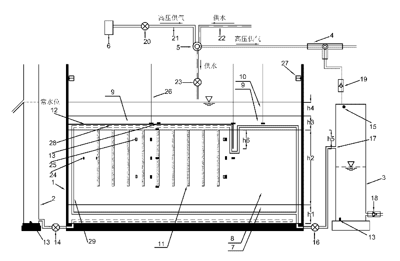 Underwater vacuum preloading centrifugal model testing device and method