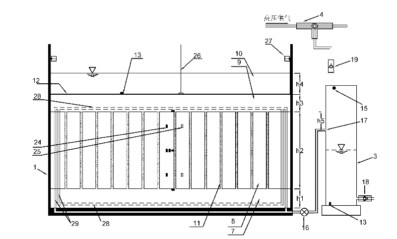 Underwater vacuum preloading centrifugal model testing device and method