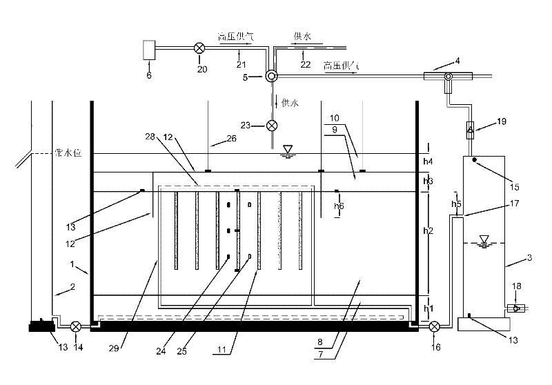 Underwater vacuum preloading centrifugal model testing device and method