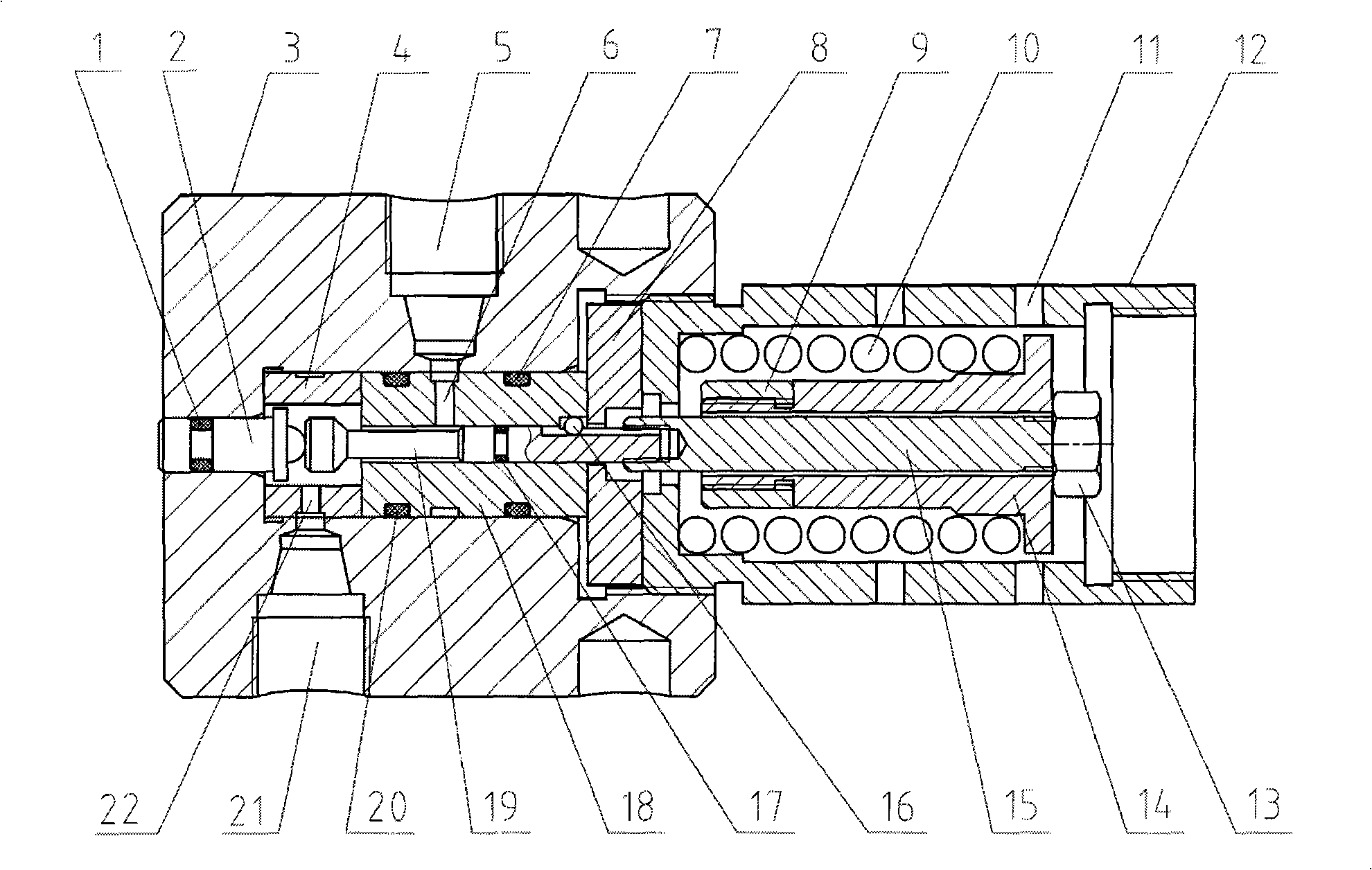 High-temperature high-pressure sampling valve used for deep sea