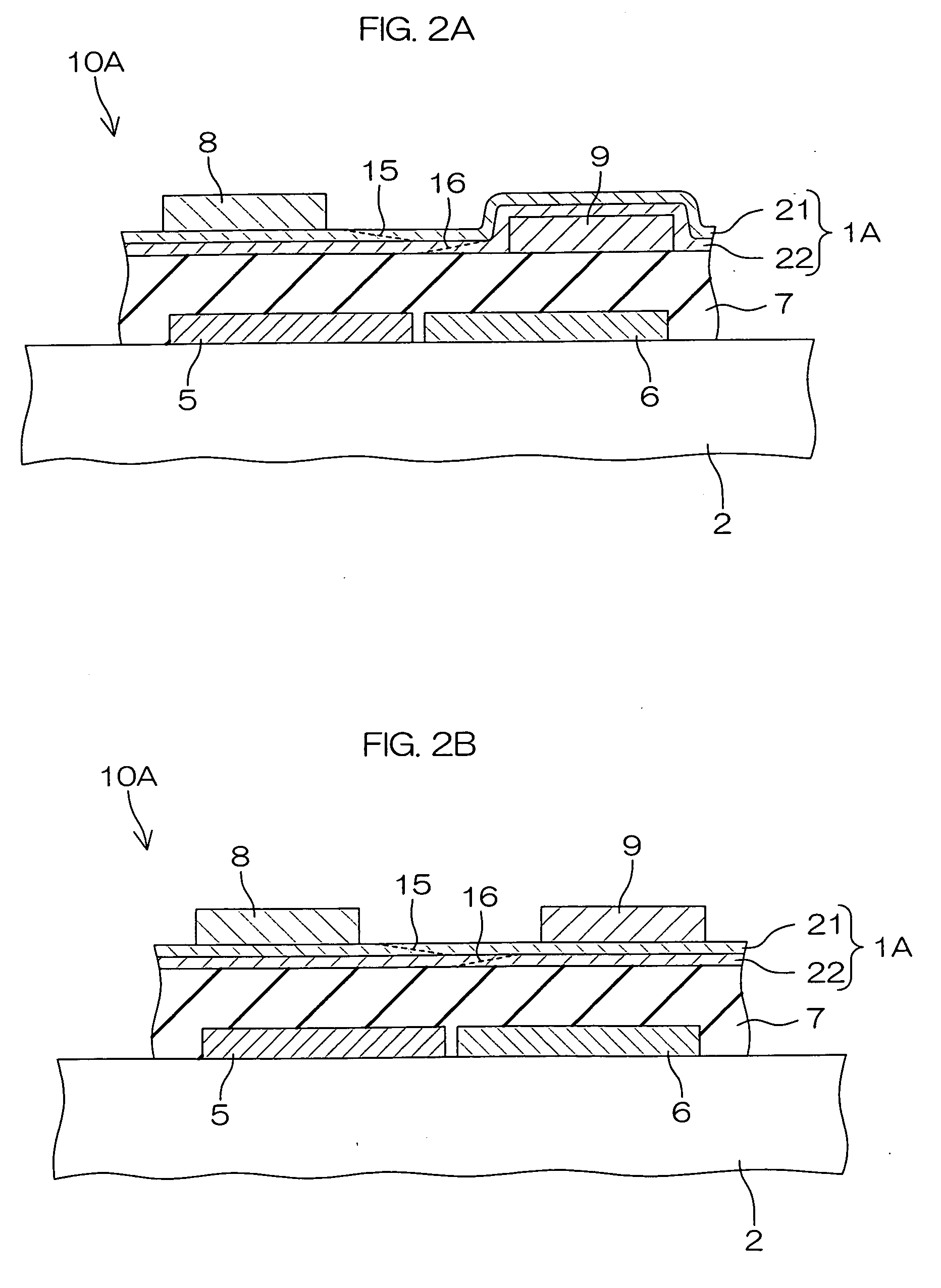 Organic semiconductor device, display using same, and imager