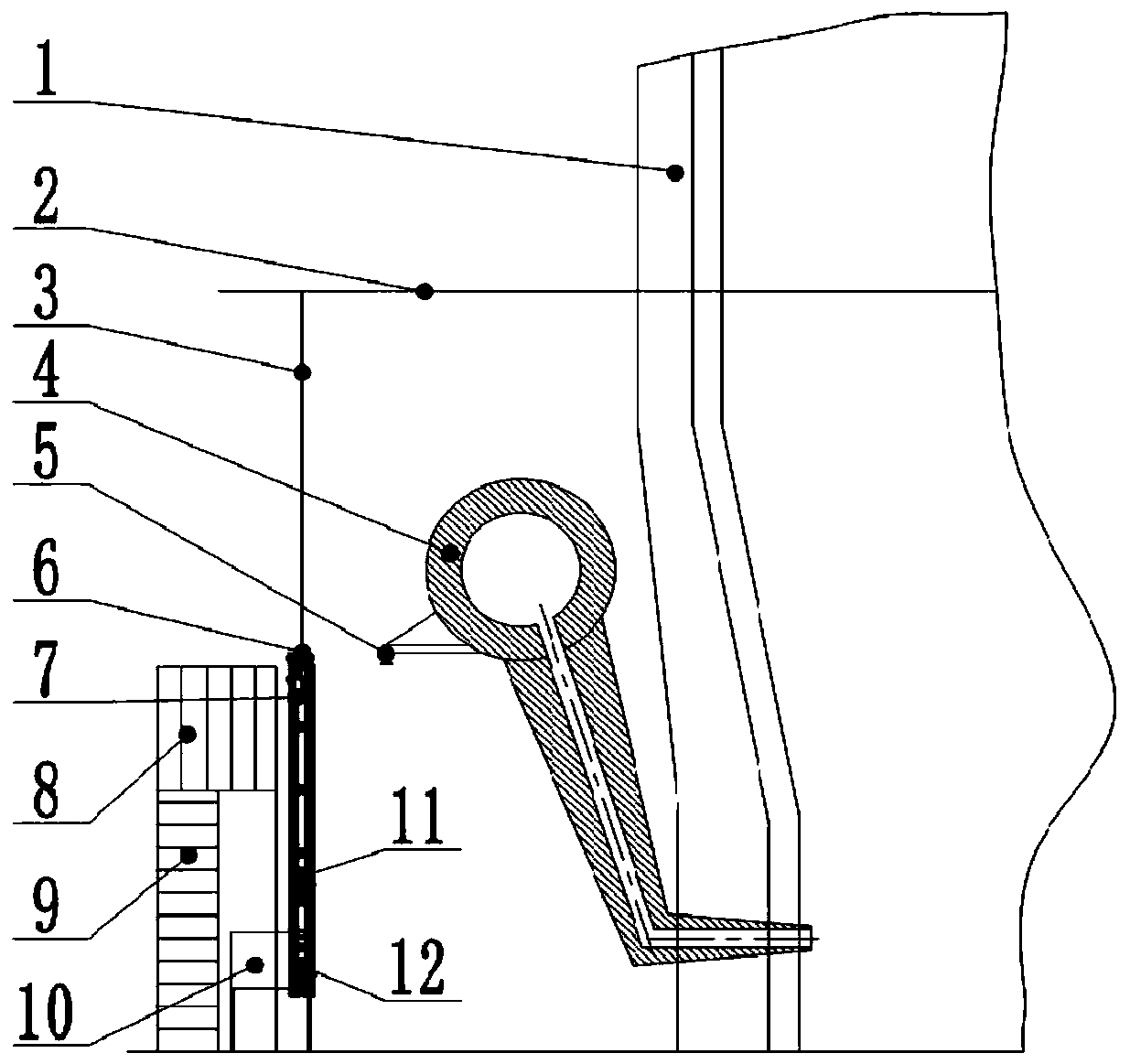 Blast furnace tuyere equipment and periphery furnace body lining corrosion state patrol system and method thereof