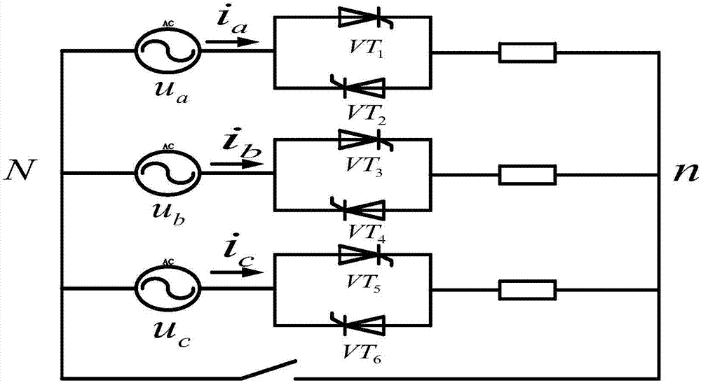 Asynchronous motor soft starter and control method thereof