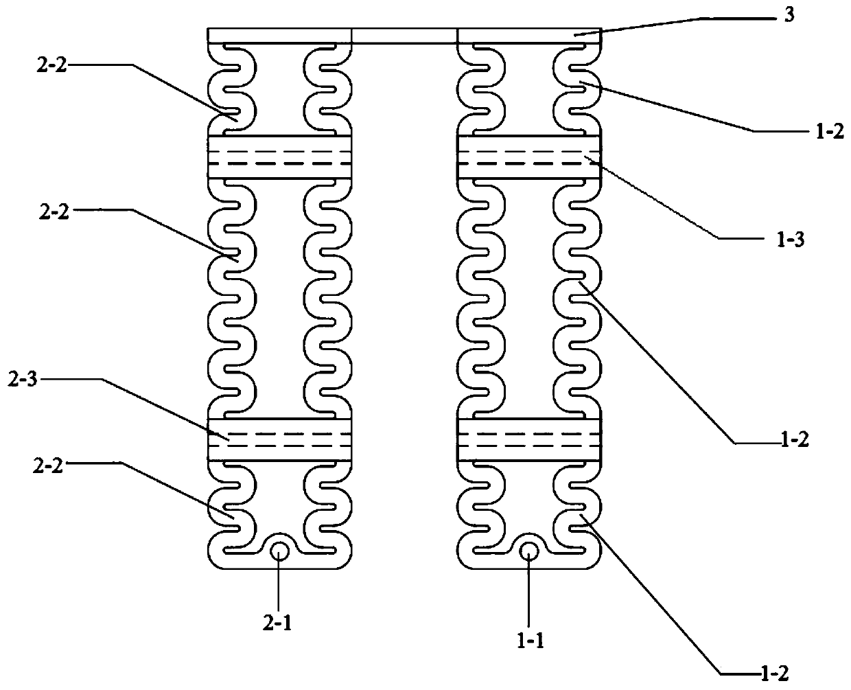 A heating body and a vacuum sintering furnace realizing multi-zone temperature control