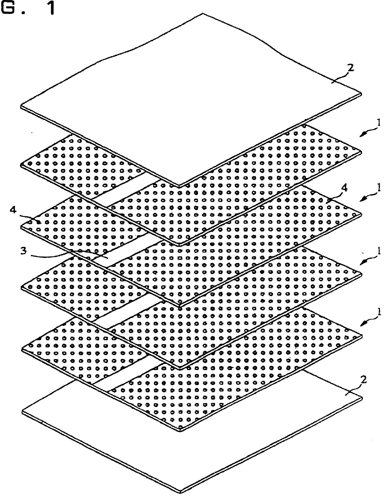 Dielectric waveguide of a laminated structure