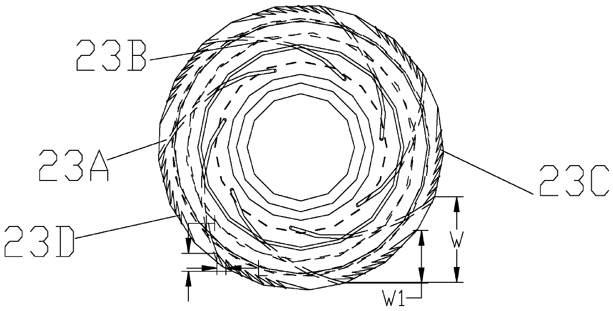 A centrifugal wind wheel and a low-noise backward centrifugal fan including the wind wheel
