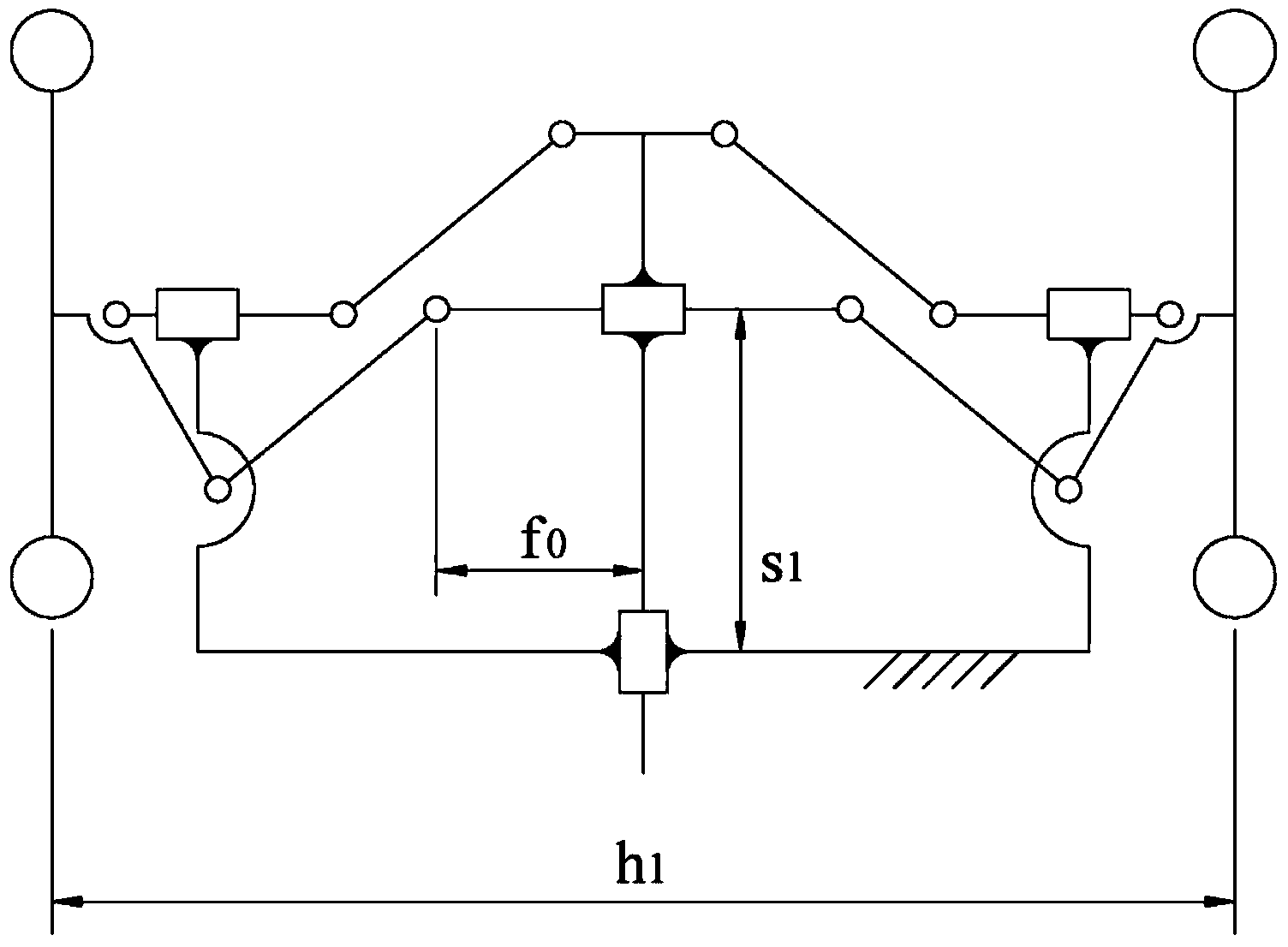 Underpan steering mechanism suitable for regulation of wheel track