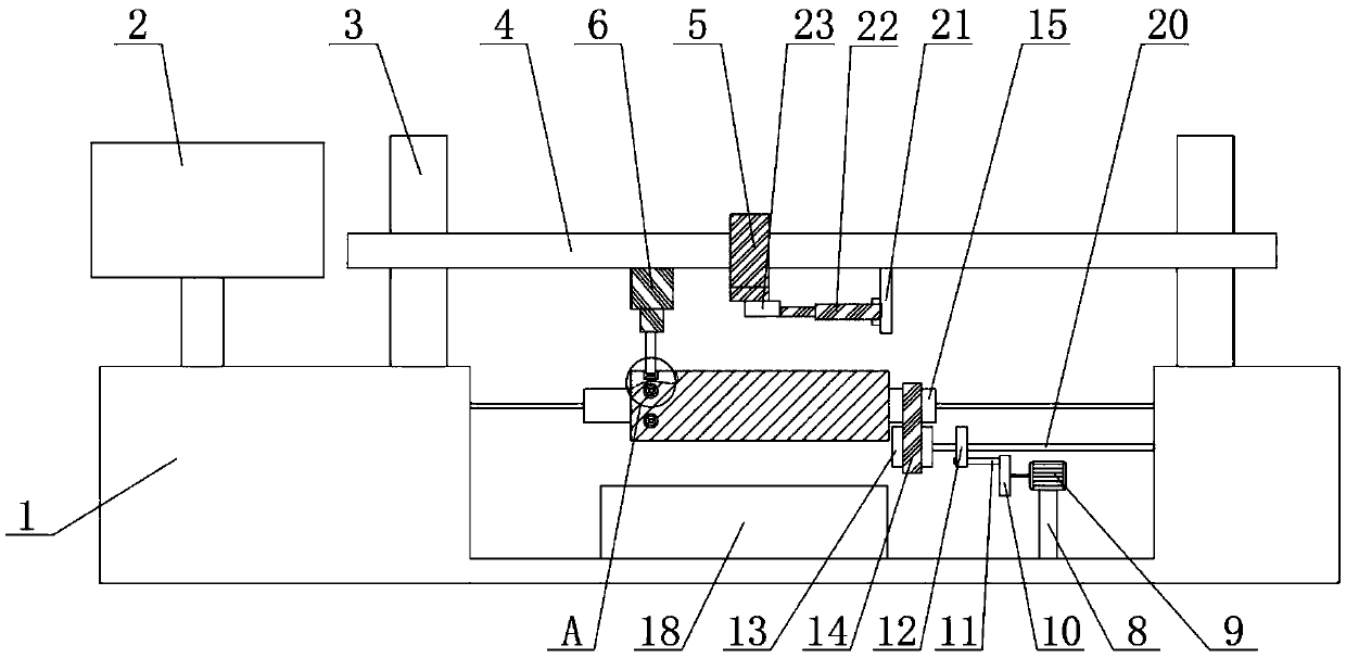 Laser marking device with bamboo wine tube positioning function