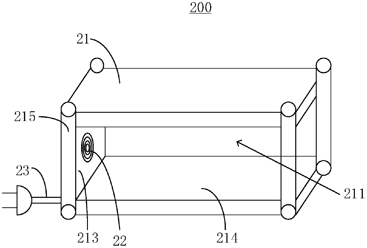 Household appliance bearing device and household appliance