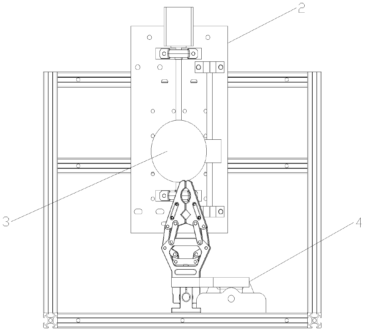 High-precision aluminum profile cutting device and use method thereof