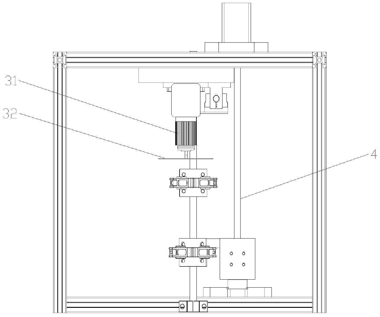 High-precision aluminum profile cutting device and use method thereof