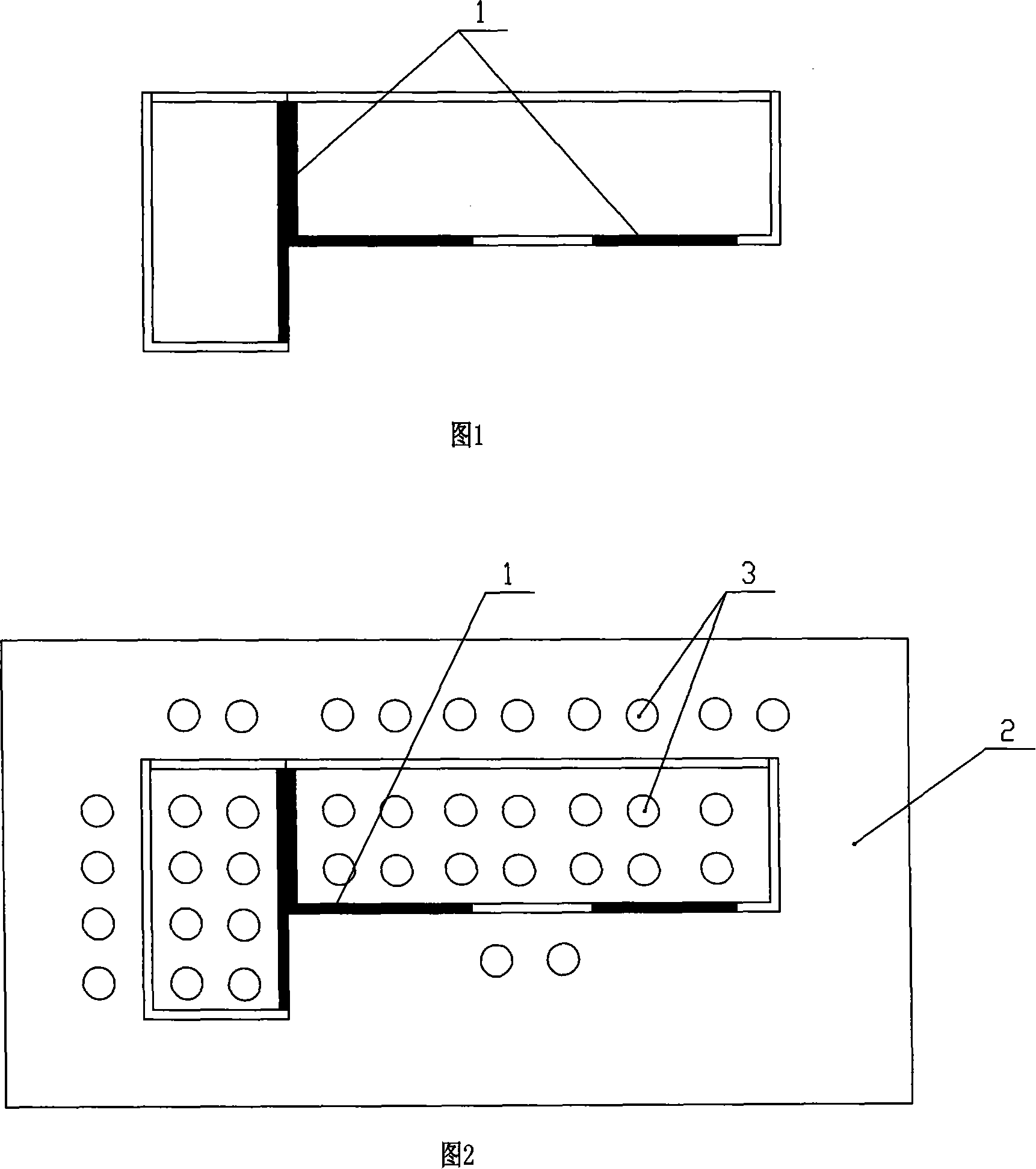 A tin overflow internal open L kettle mouth