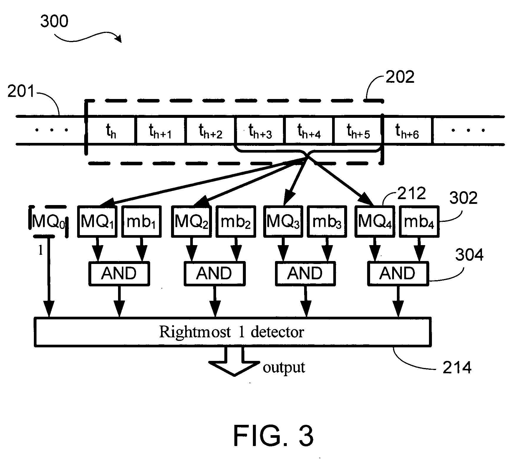 Apparatus and method for efficient data pre-filtering in a data stream