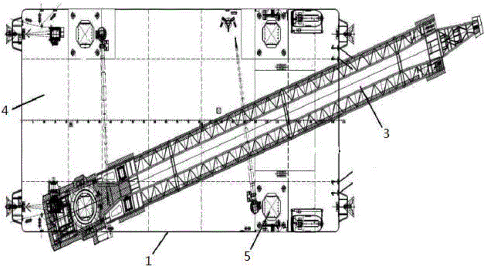 Offshore wind power platform provided with high-strength pile legs