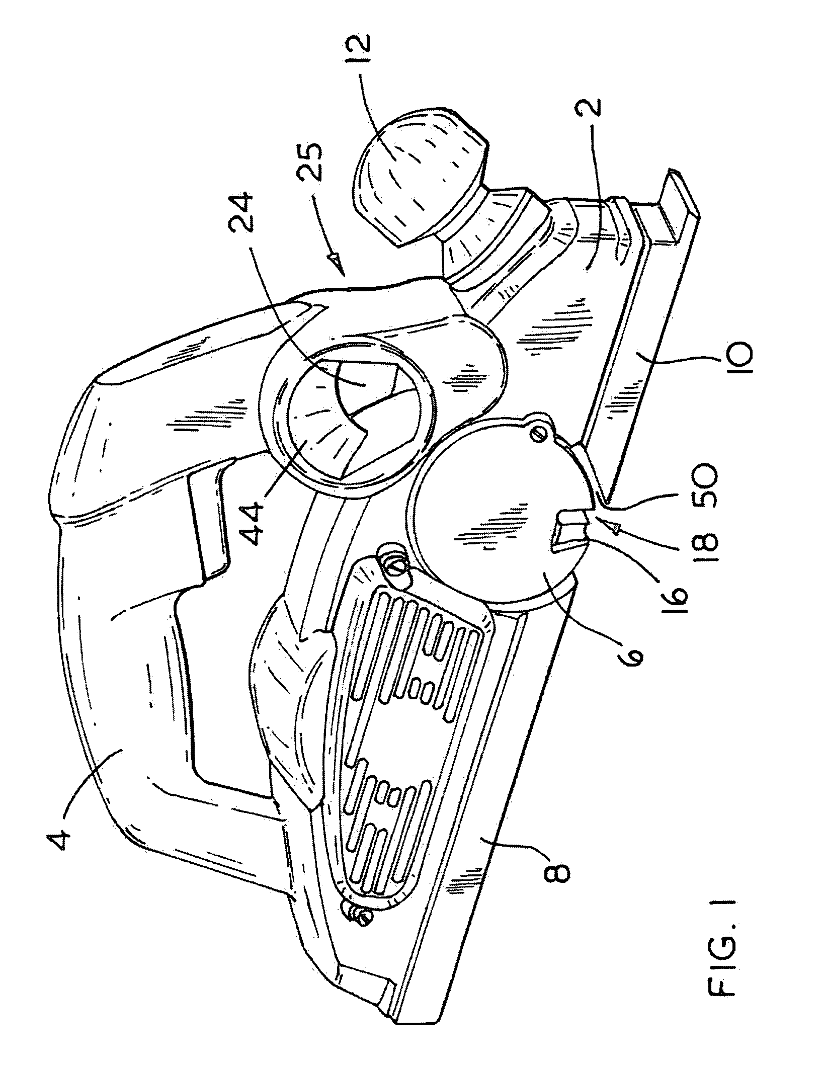 Debris collection system for a planer