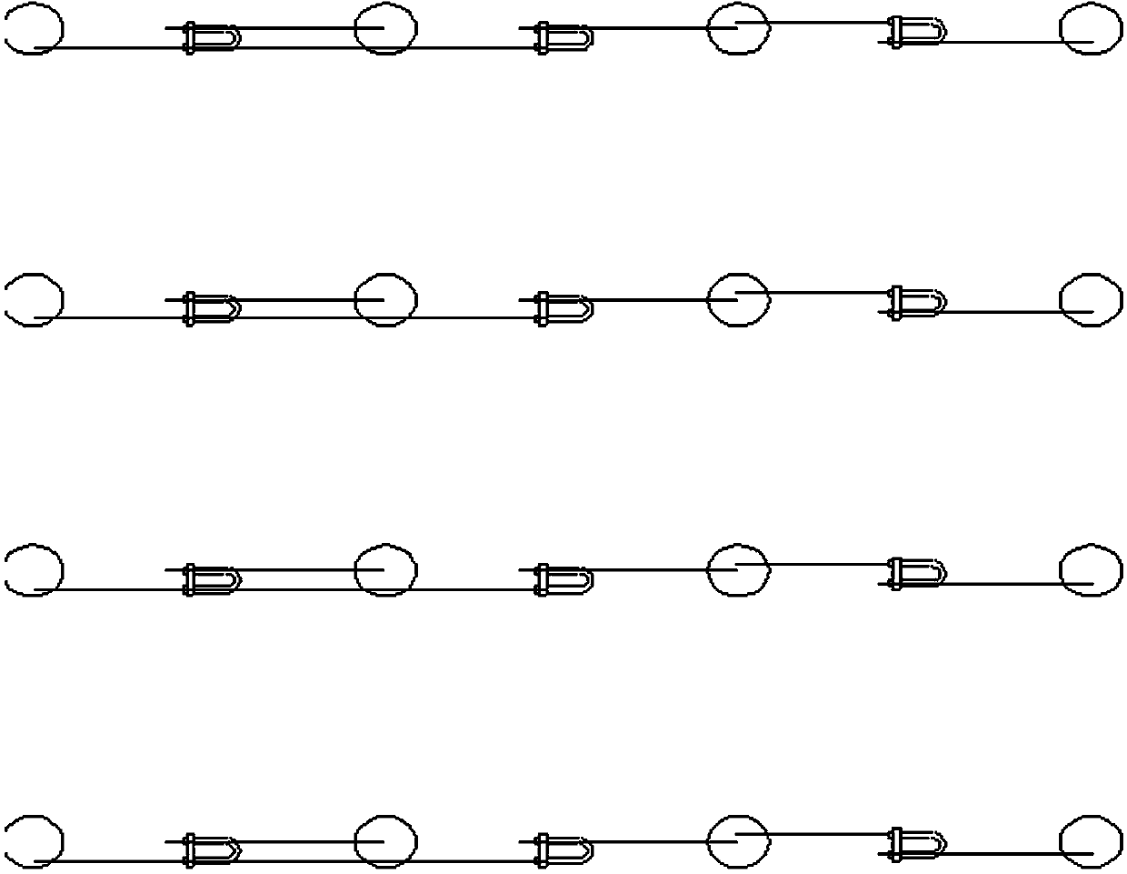 Method for supporting lamellar soft rock laneway by wire rope anchors