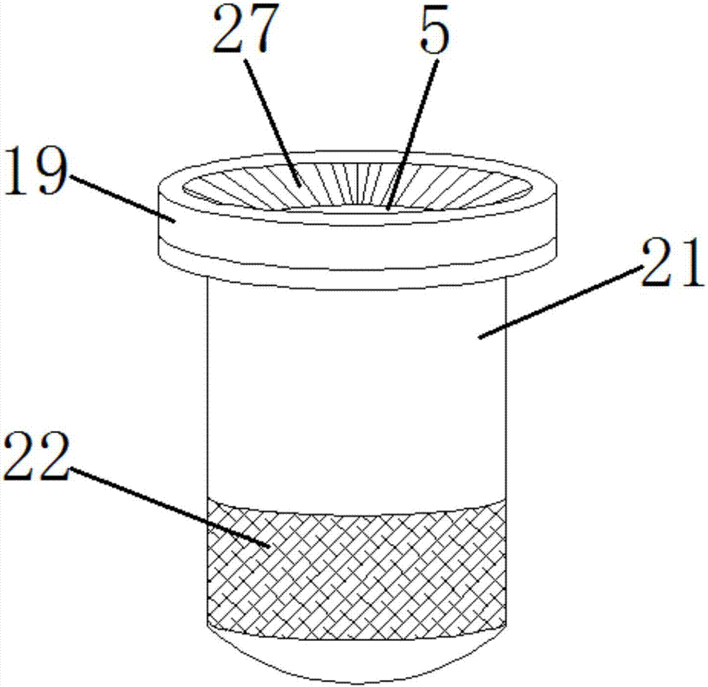 Solution separation preparation device for security detection on blocky food sample