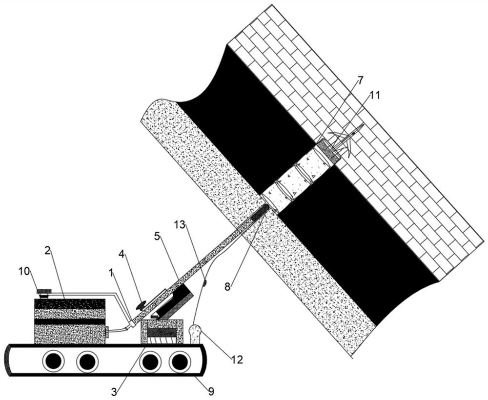 Drilling, punching and protecting integrated system and method